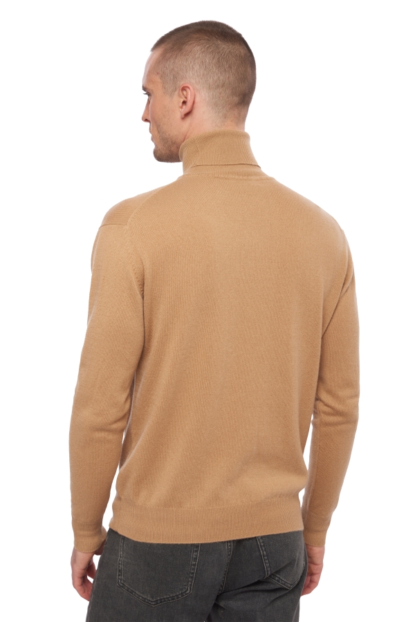 Cachemire pull homme col roule edgar camel xs