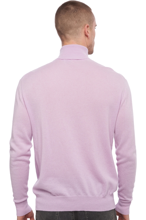 Cachemire pull homme col roule edgar lilas 2xl
