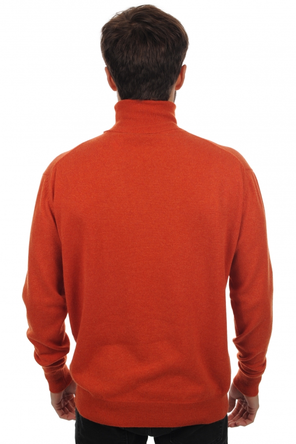 Cachemire pull homme col roule edgar paprika s