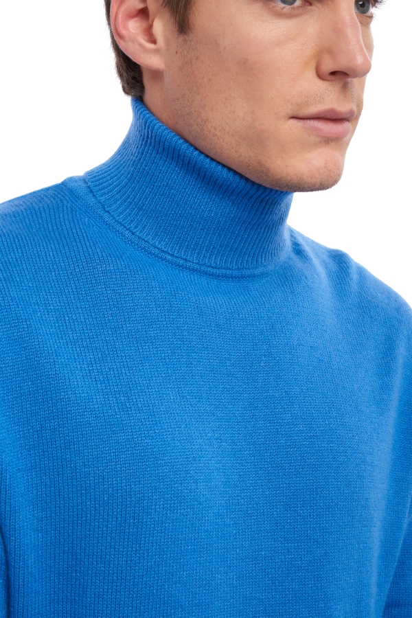 Cachemire pull homme col roule edgar tetbury blue xs