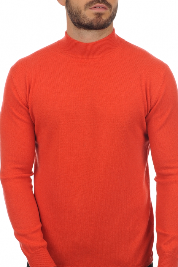 Cachemire pull homme col roule frederic corail lumineux xs
