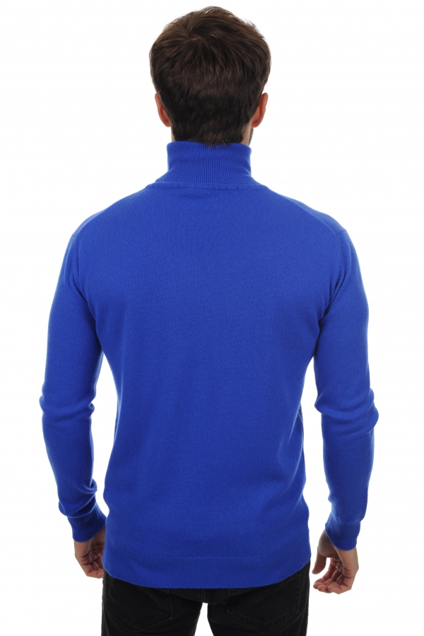 Cachemire pull homme col roule preston bleu lapis xl