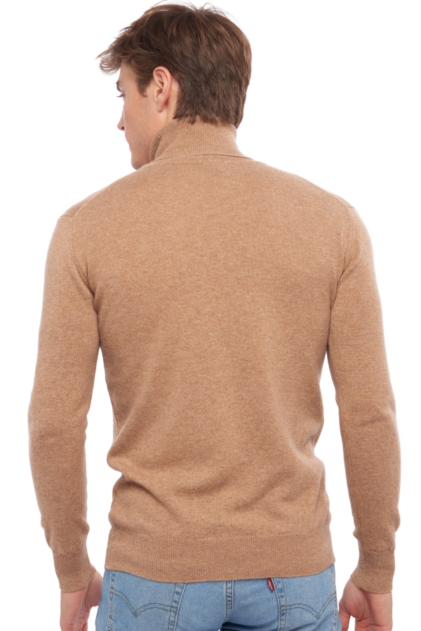 Cachemire pull homme col roule preston camel chine xs