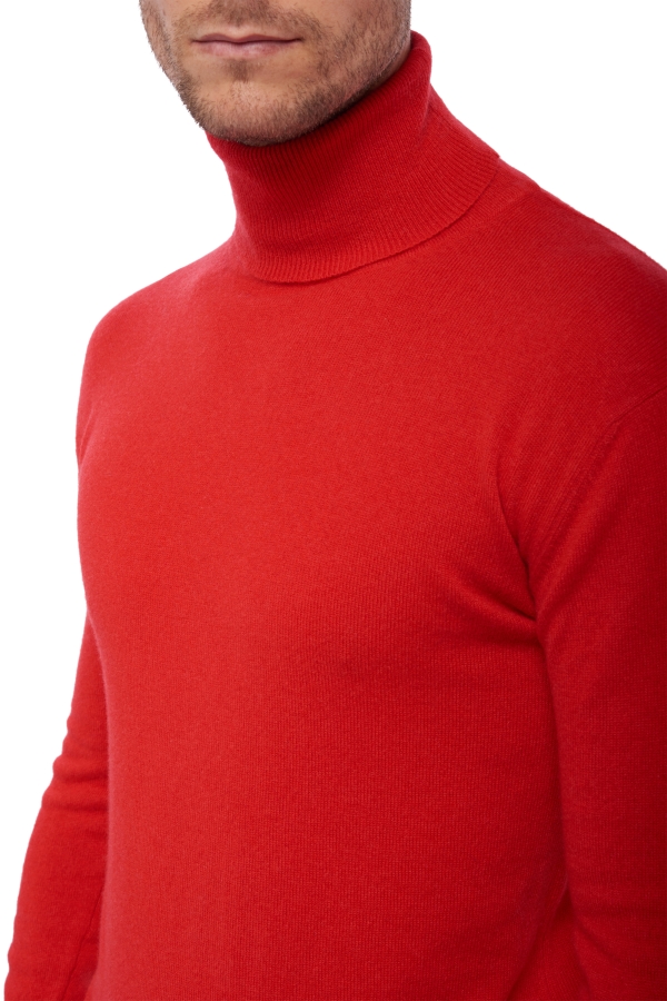 Cachemire pull homme col roule preston rouge 3xl