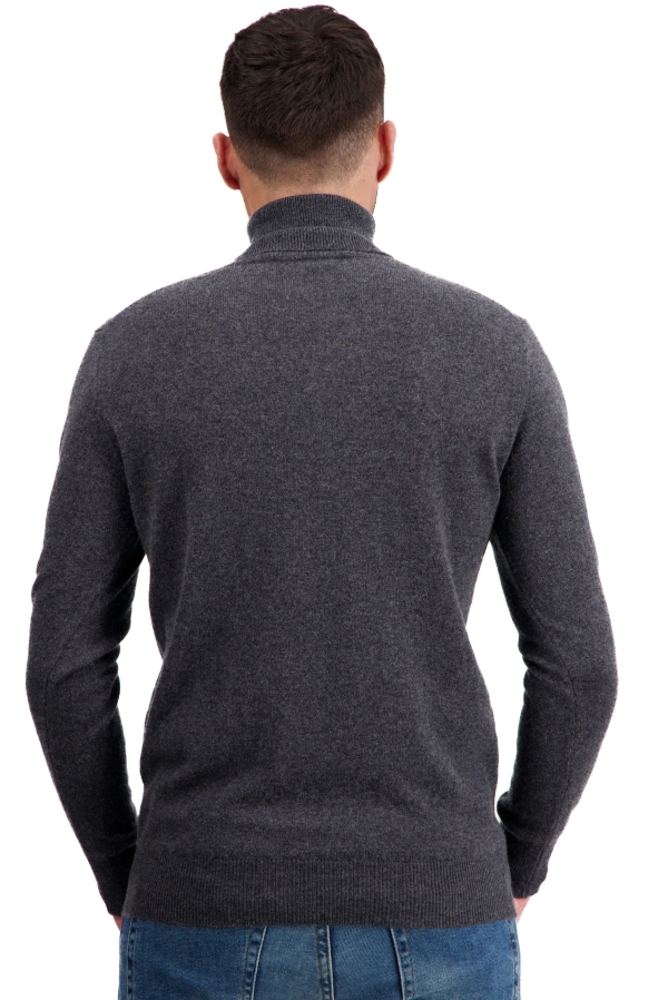 Cachemire pull homme col roule tarry first grey melange l
