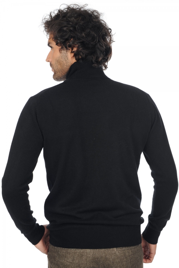 Cachemire pull homme col roule tarry first noir m