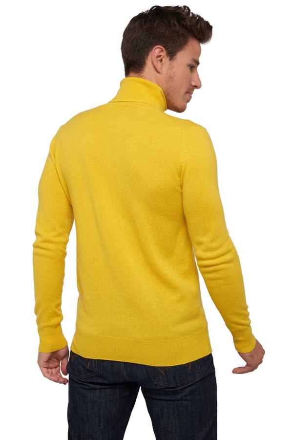 Cachemire pull homme col roule tarry sunny yellow l