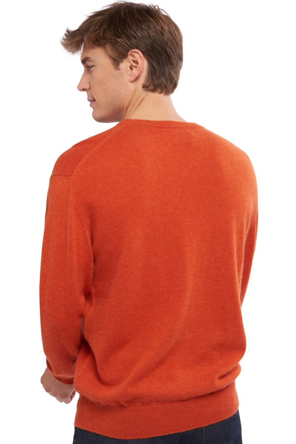 Cachemire pull homme col v gaspard paprika xs