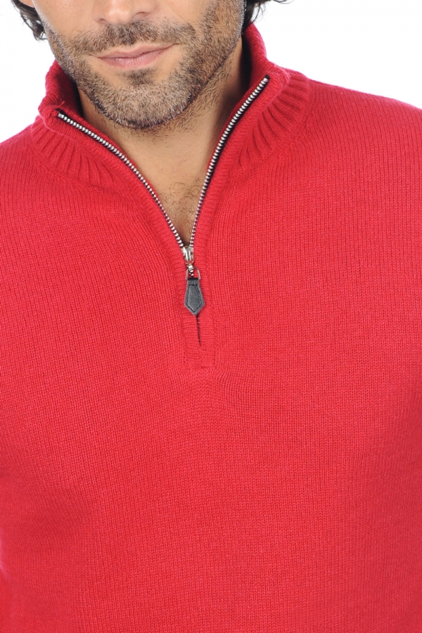 Cachemire pull homme epais donovan rouge velours 3xl