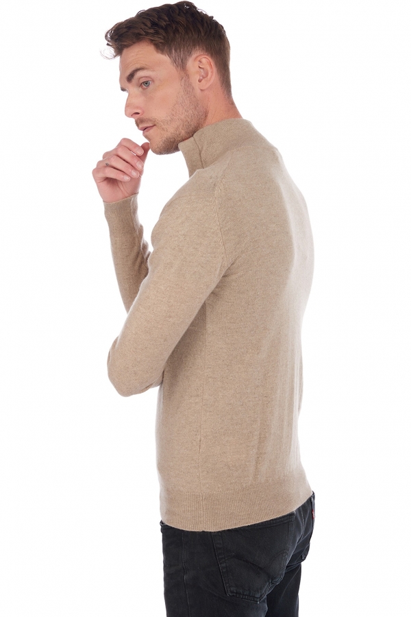 Cachemire pull homme gauvain natural brown paprika xs