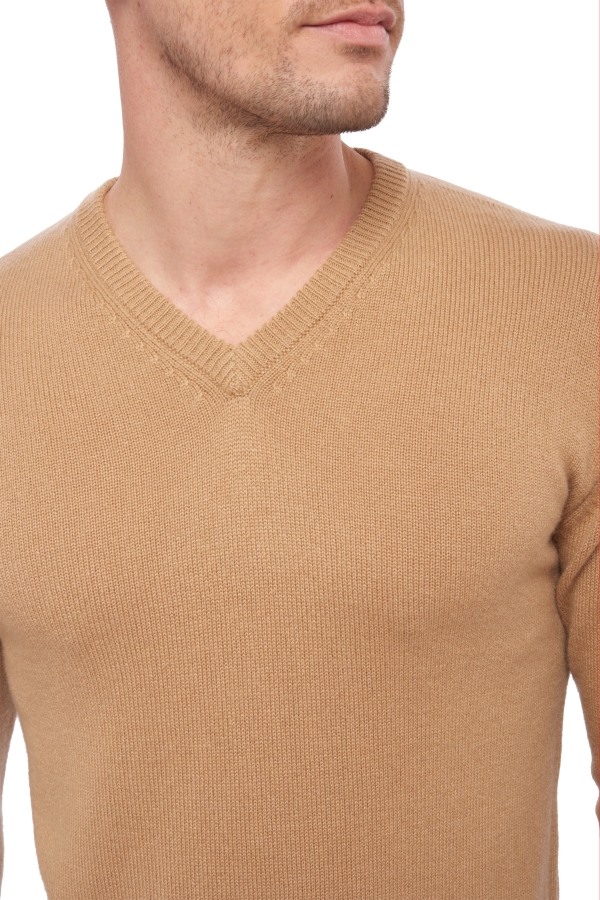 Cachemire pull homme hippolyte 4f camel l