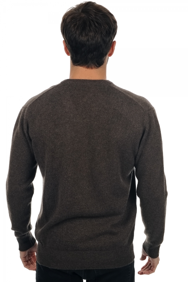 Cachemire pull homme hippolyte 4f marron chine 3xl