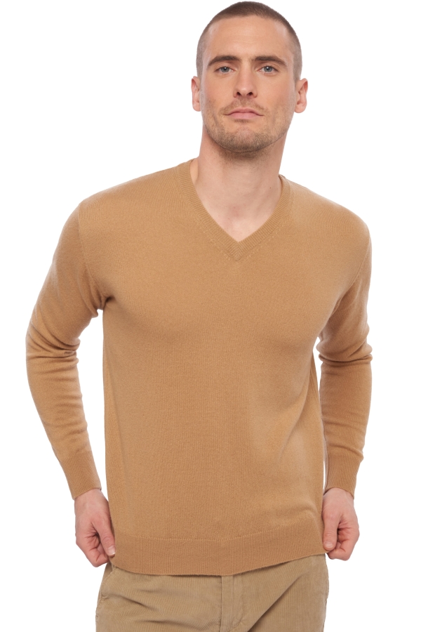 Cachemire pull homme hippolyte camel xl