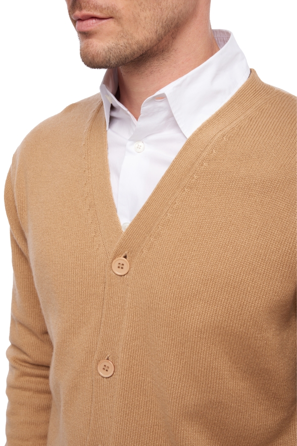 Cachemire pull homme leon camel xl