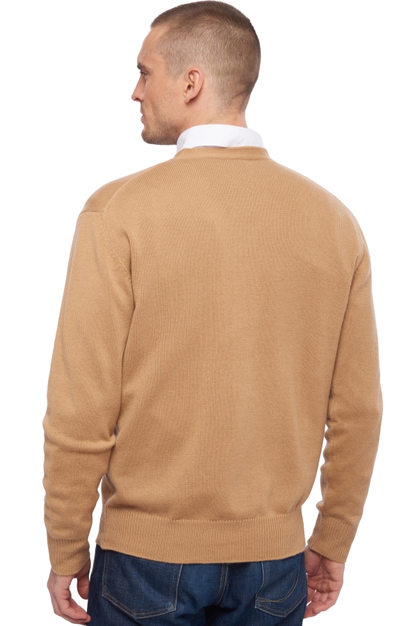 Cachemire pull homme leon camel xs