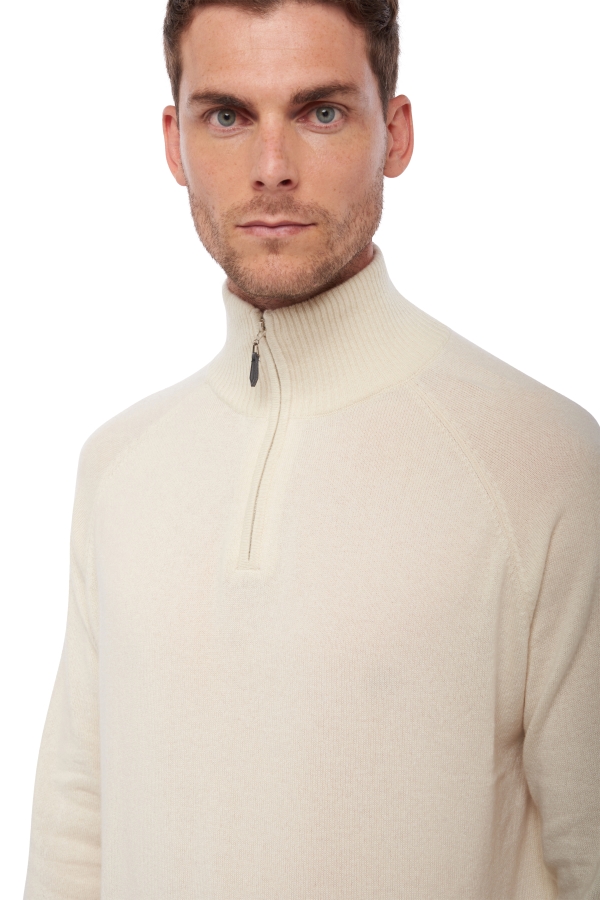 Cachemire pull homme natural vez natural ecru xs