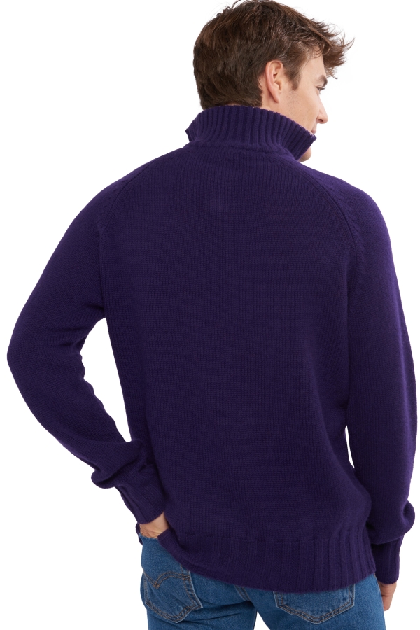 Cachemire pull homme olivier deep purple lilas xs