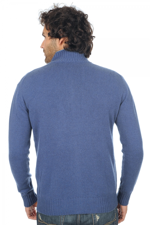 Cachemire pull homme zip capuche maxime bleu male bleu azur chine 3xl