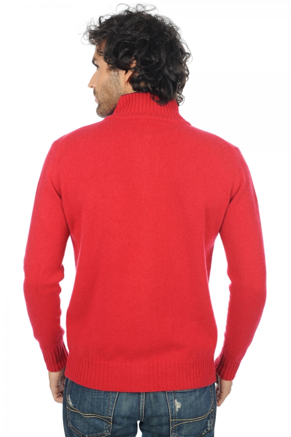 Cachemire pull homme zip capuche maxime rouge velours marine fonce 4xl