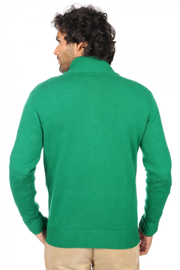 Cachemire pull homme zip capuche maxime vert anglais marine fonce 2xl