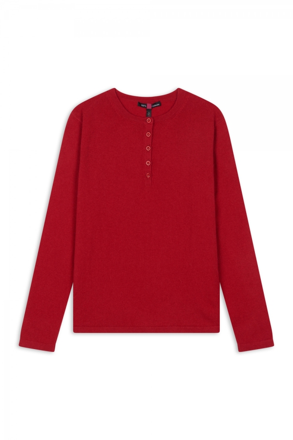 Cachemire pyjama femme loan rouge velours xs