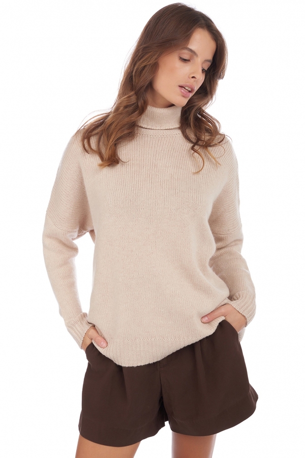 Chameau pull femme col roule agra nature l