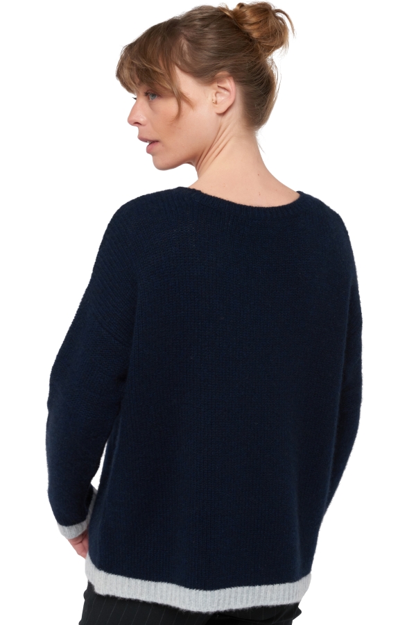 Yak pull femme col rond wanted bleu nuit t1