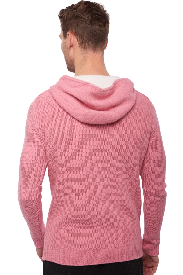 Yak pull homme epais conor pink blanc casse 4xl