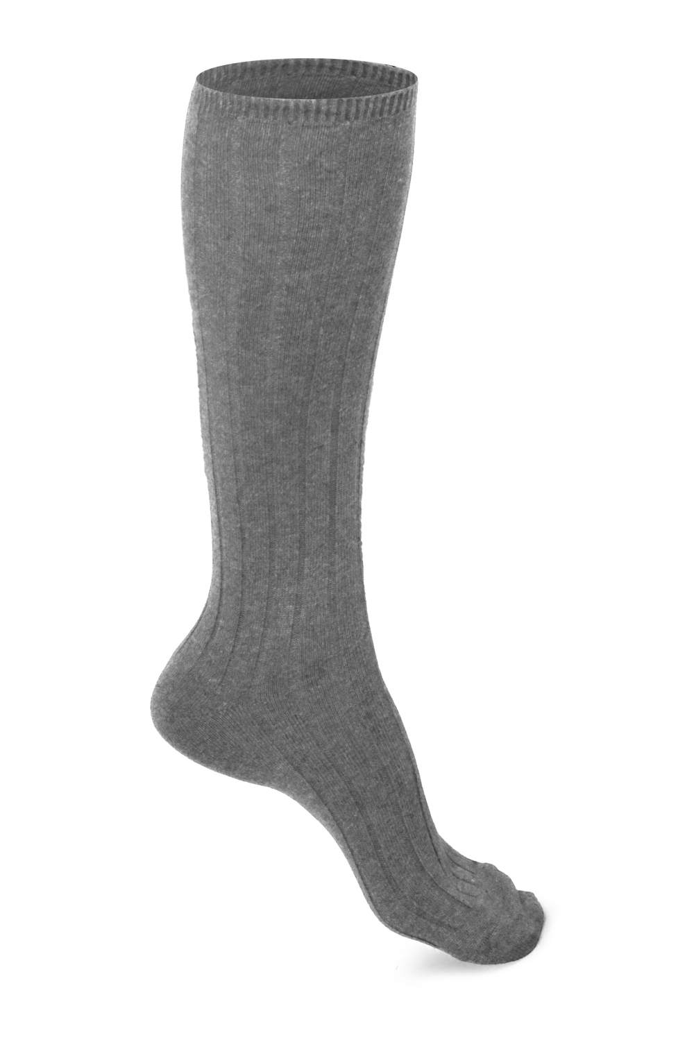 Cachemire accessoires chaussettes dragibus long m gris chine 35 38