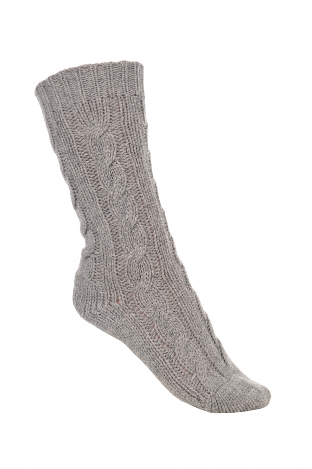 Cachemire accessoires chaussettes pedibus gris chine 37 41