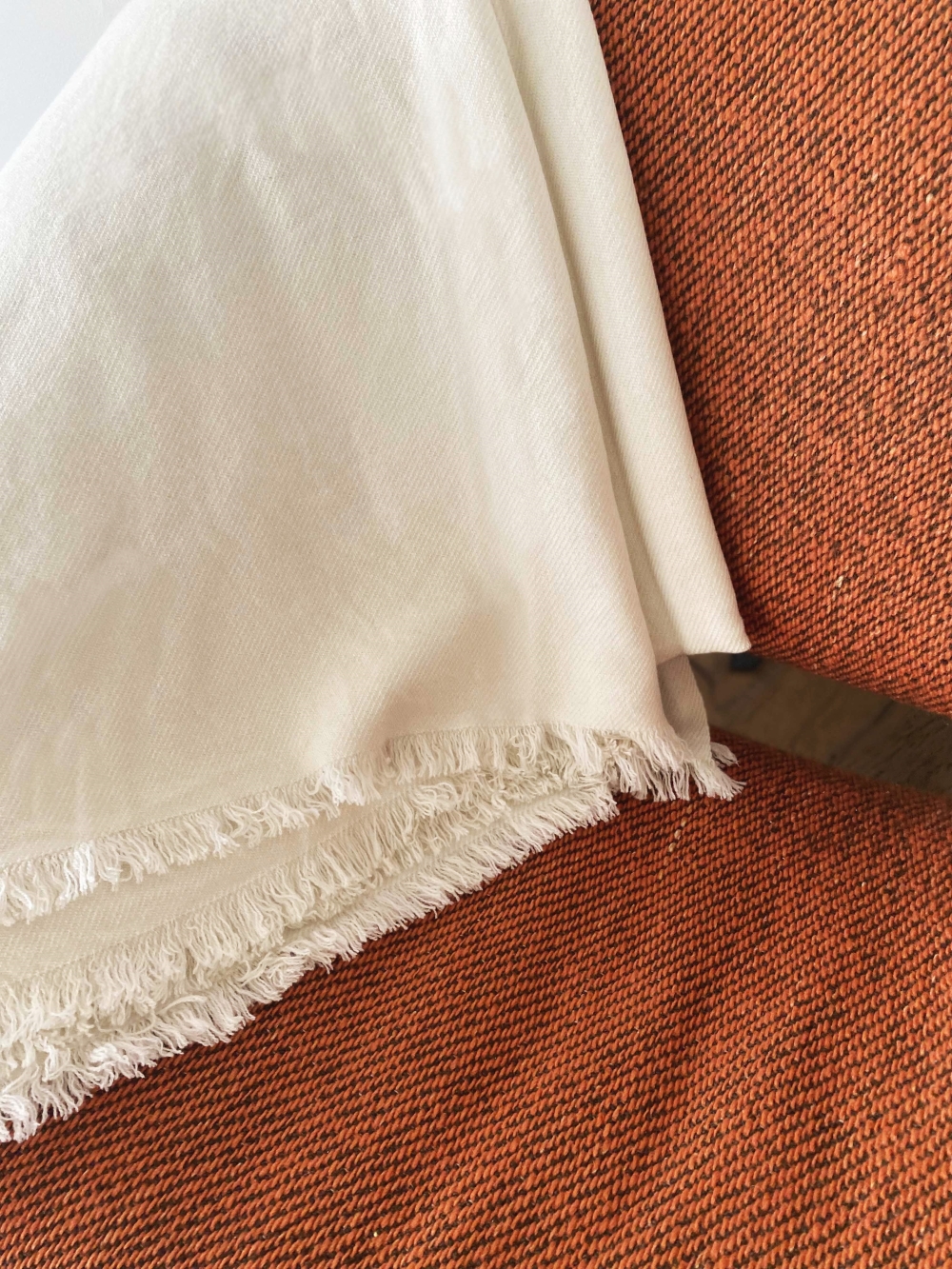 Cachemire accessoires couvertures plaids akita 210 x 240 natural ecru 210 x 240
