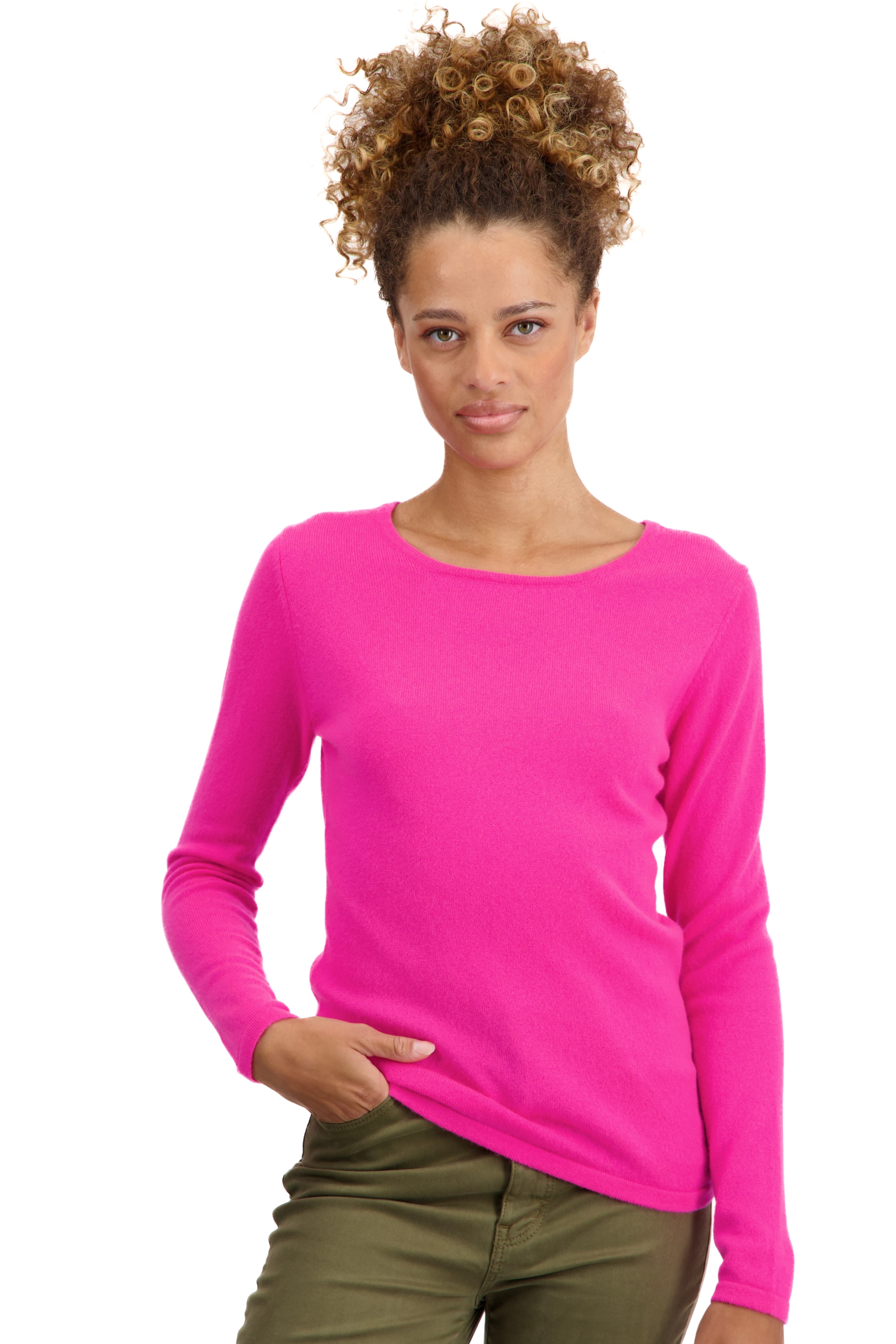 Cachemire pull femme col rond solange dayglo s