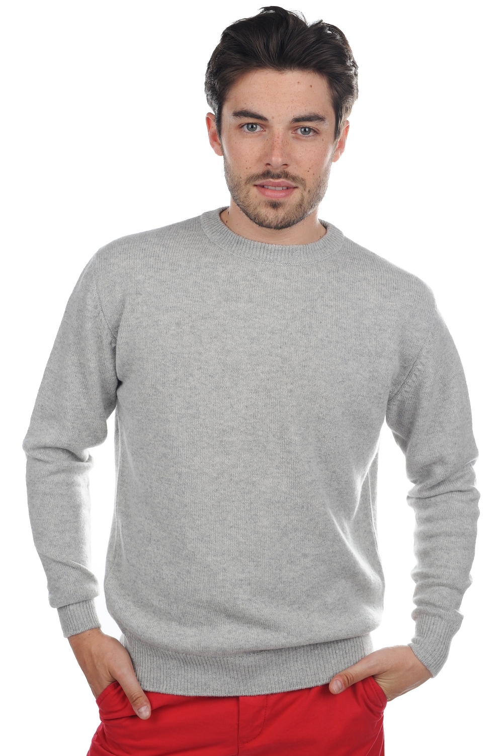 Cachemire pull homme col rond nestor flanelle chine l
