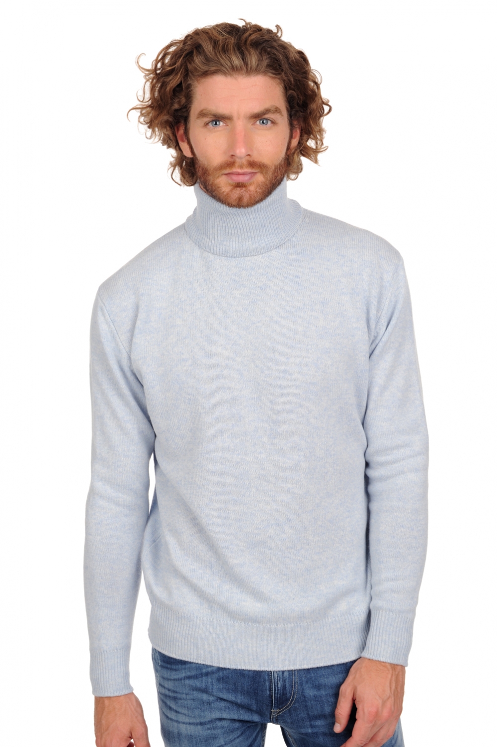 Cachemire pull homme col roule edgar 4f arctic m