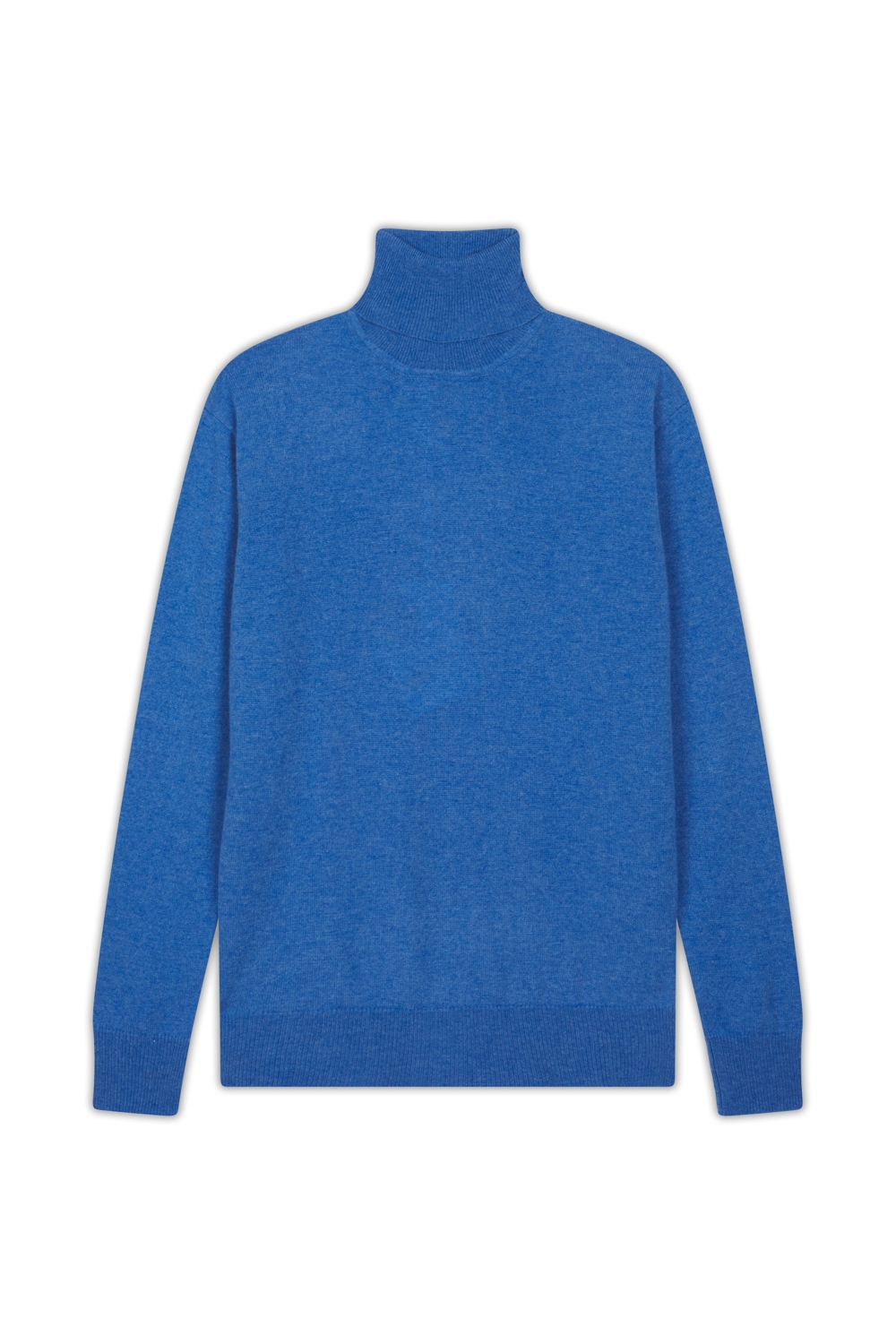 Cachemire pull homme col roule edgar bleu chine s