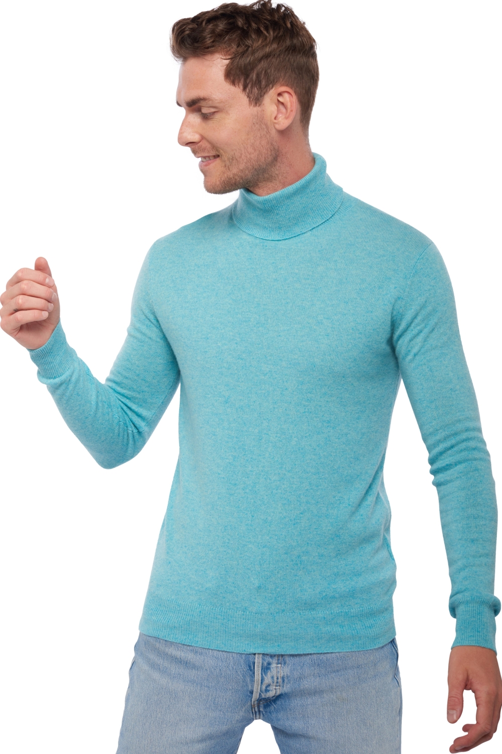 Cachemire pull homme col roule tarry first piscine l