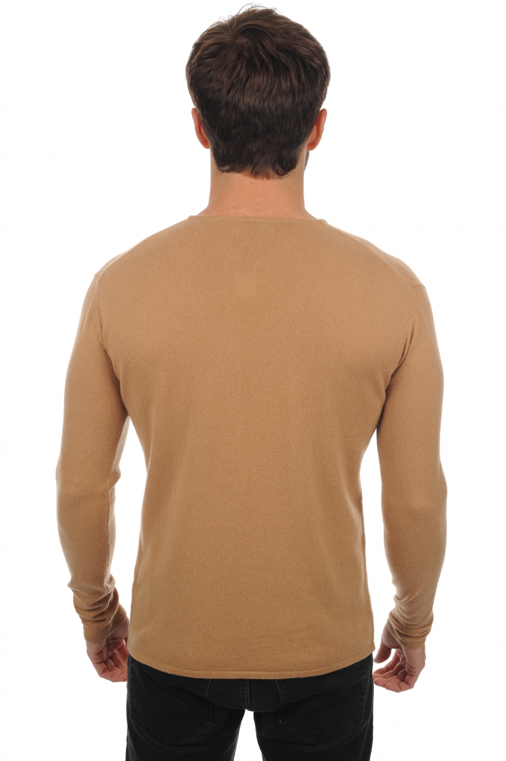 Cachemire pull homme col v arty camel xs