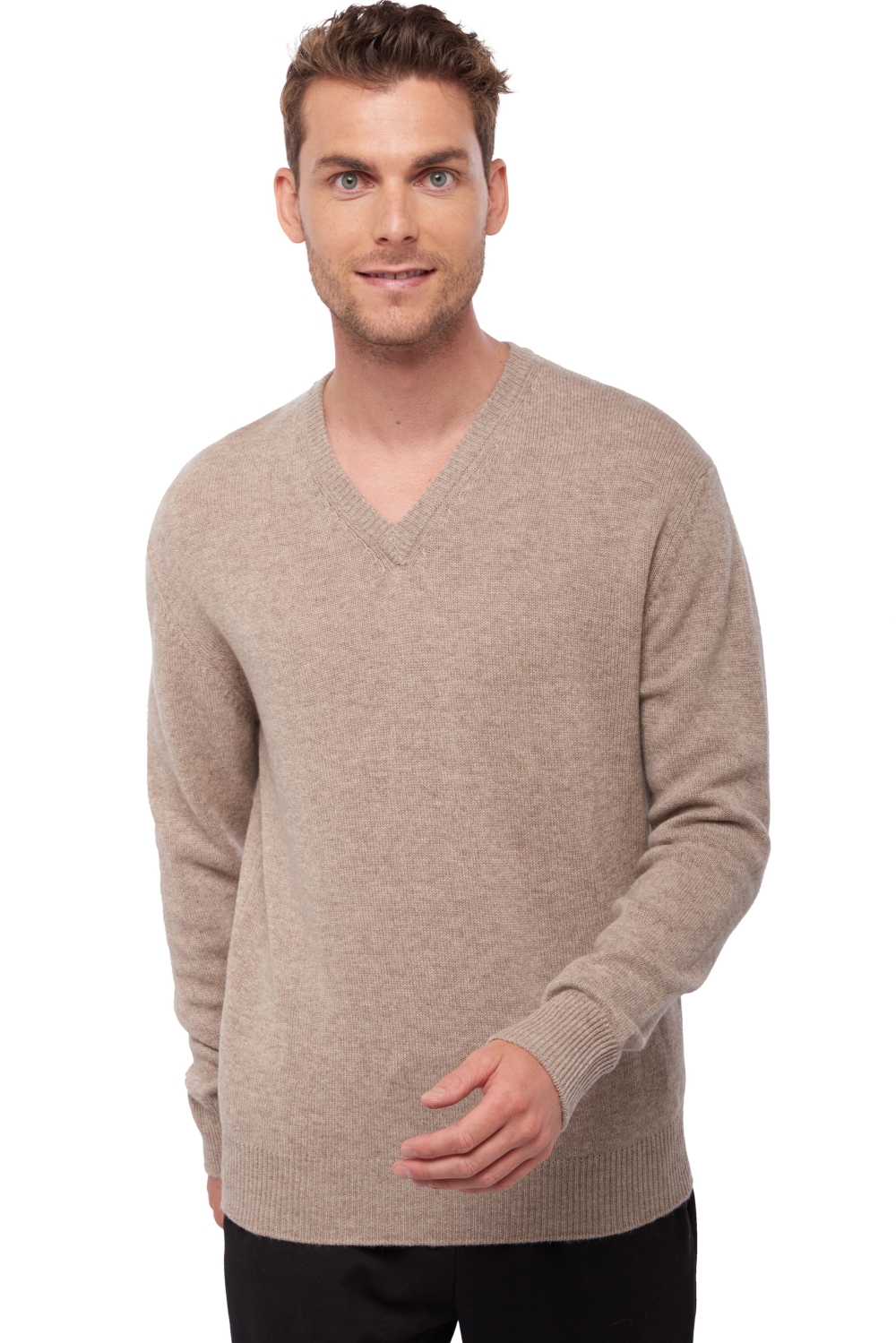 Cachemire pull homme col v hippolyte 4f toast l