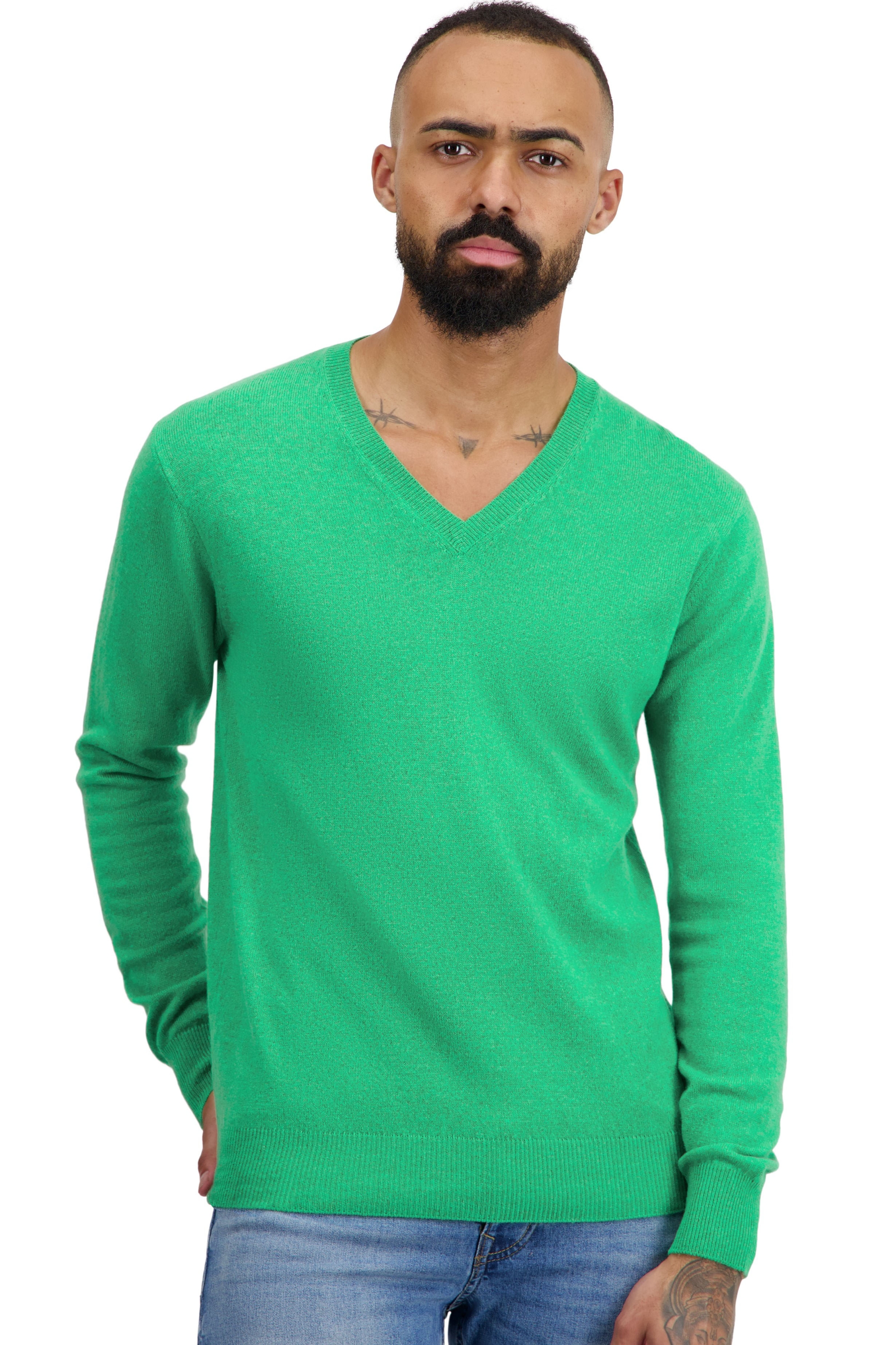 Cachemire pull homme col v tor first midori xl