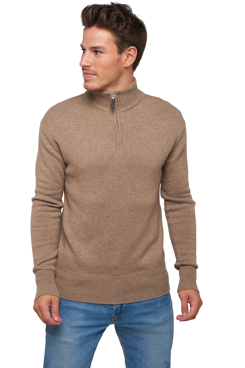 Cachemire pull homme donovan natural brown l