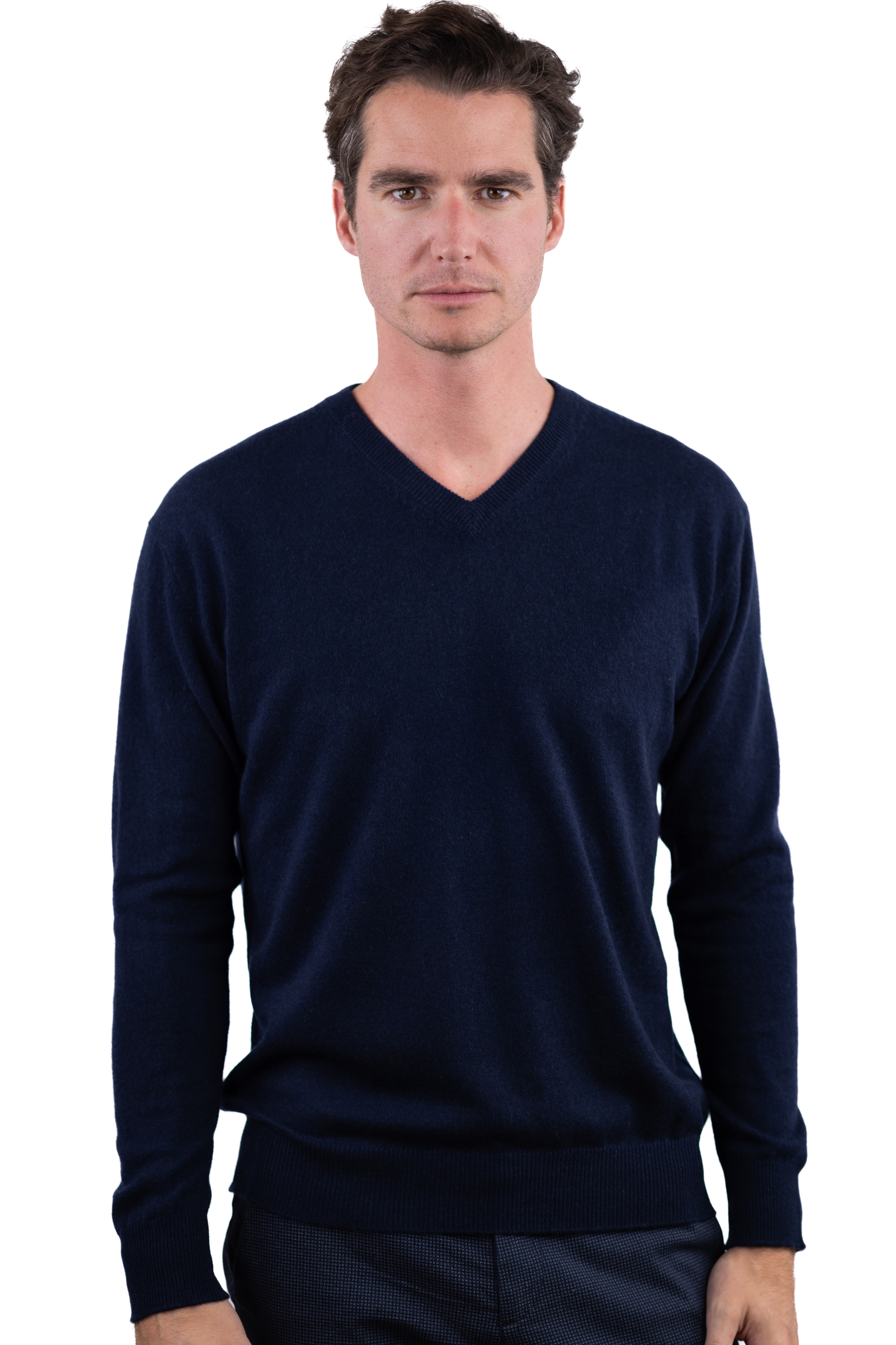 Cachemire pull homme hippolyte marine fonce l
