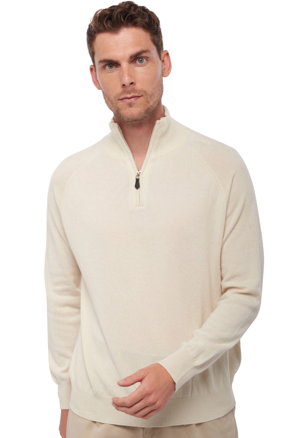Cachemire pull homme natural vez natural ecru s