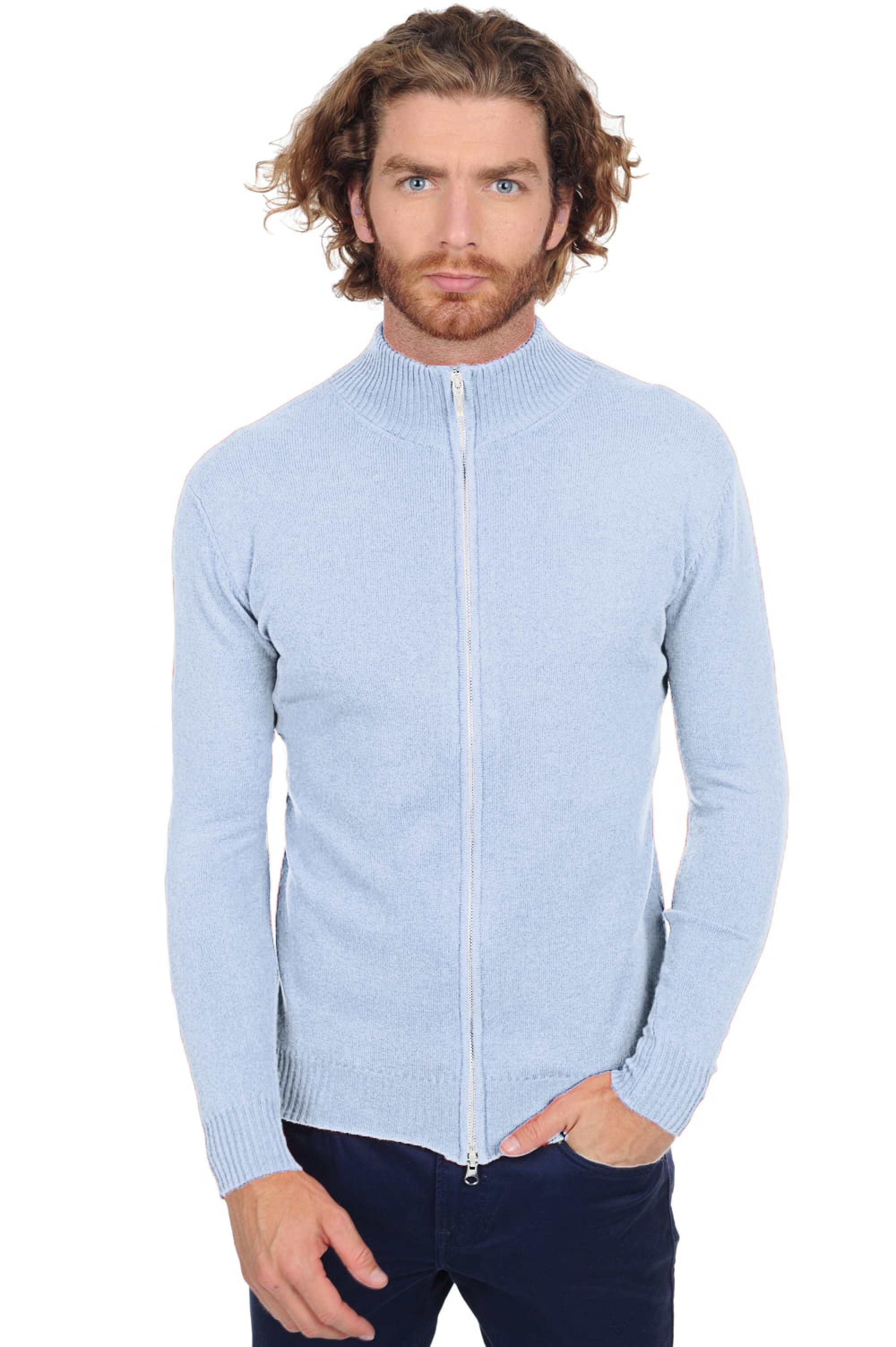 Cachemire pull homme thobias first sky blue m
