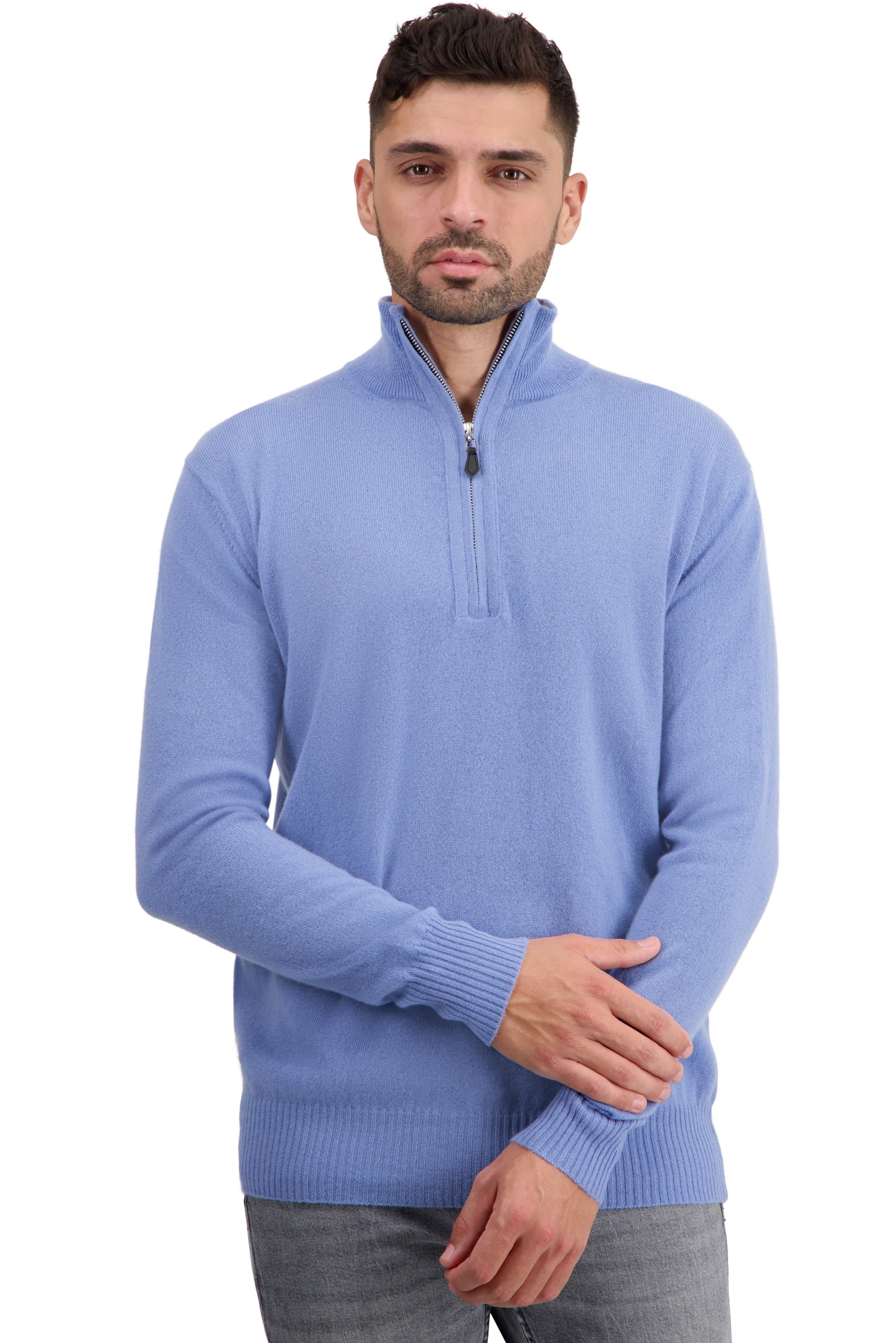 Cachemire pull homme toulon first light blue l