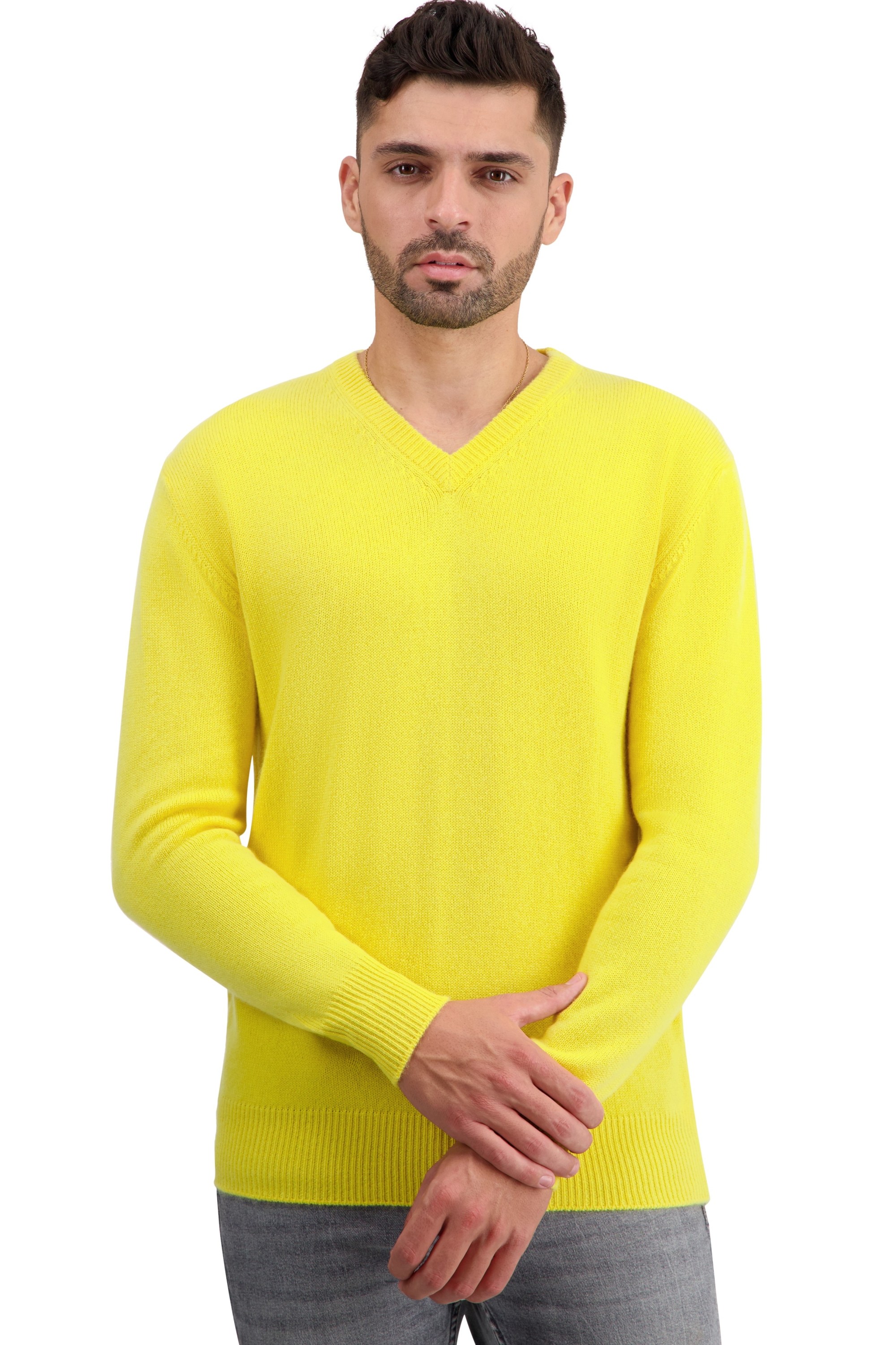 Cachemire pull homme tour first daffodil xl