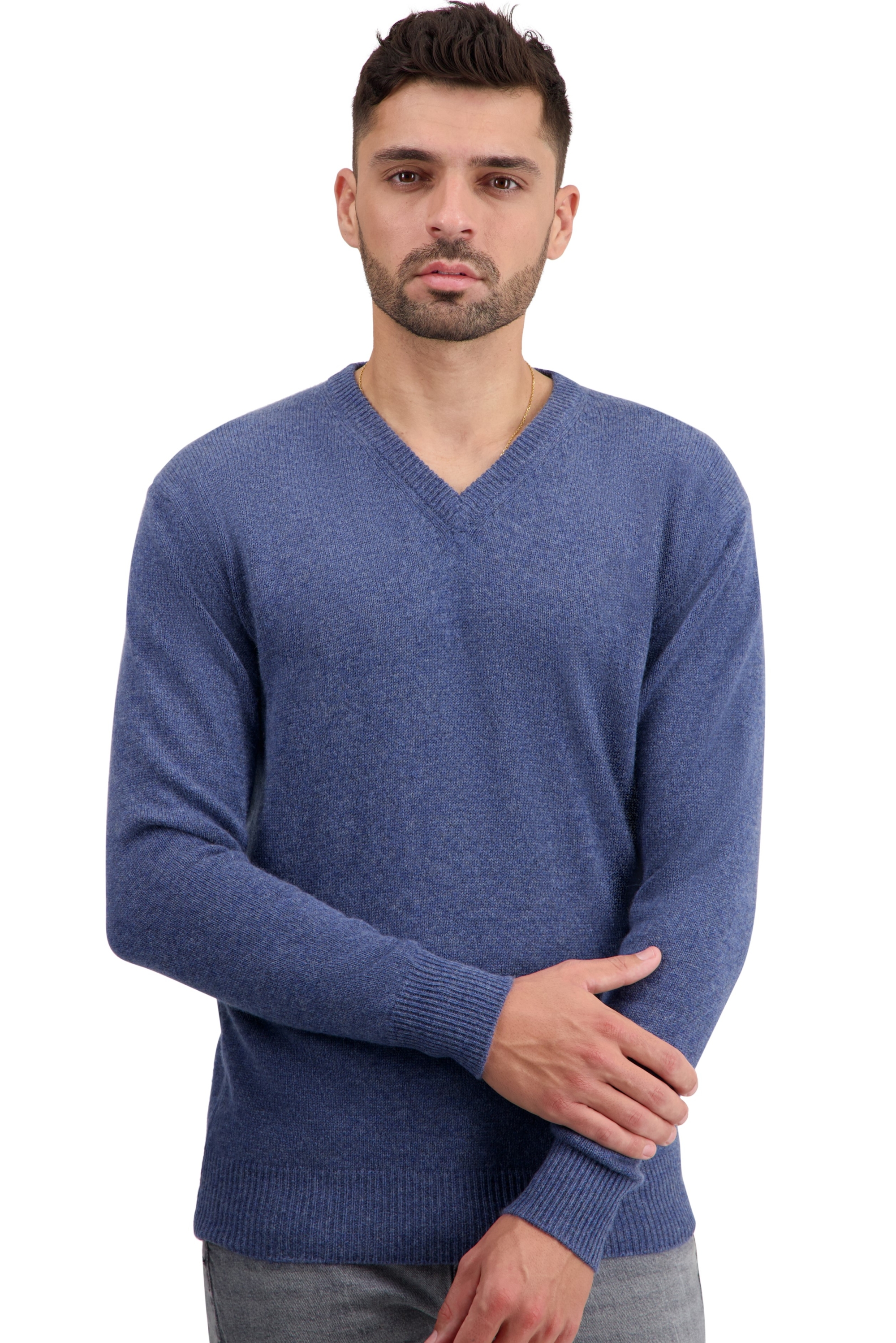 Cachemire pull homme tour first nordic blue m